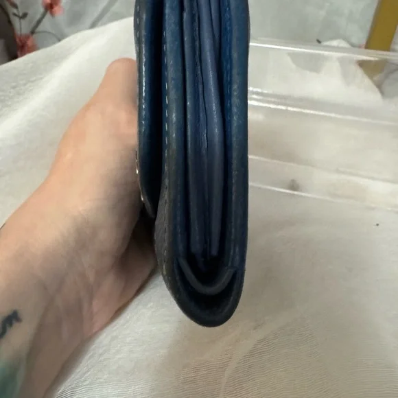 MCM Blue Leather Women's Wallet - Picture 7 of 11